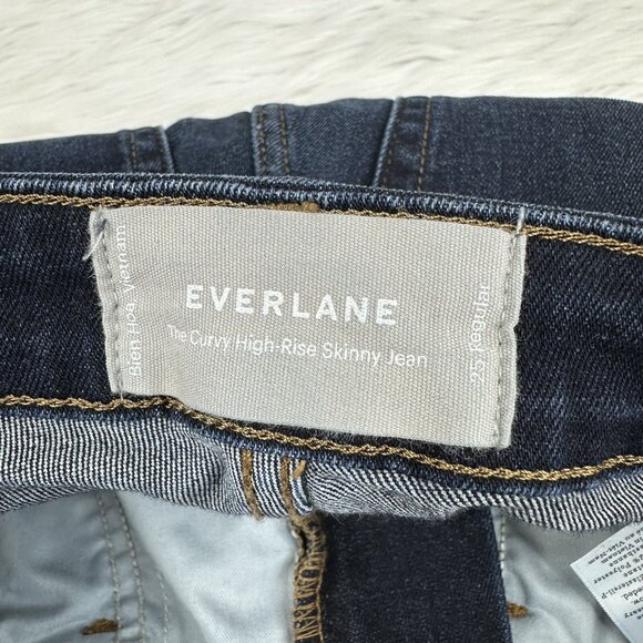 Everlane Women’s Blue The Curvy High-Rise Skinny Minimalist Jean‎ W25/L27 - Picture 6 of 12
